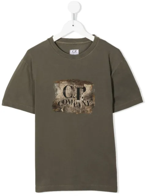 C.P. Company Kids TEEN logo-print short-sleeve T-shirt