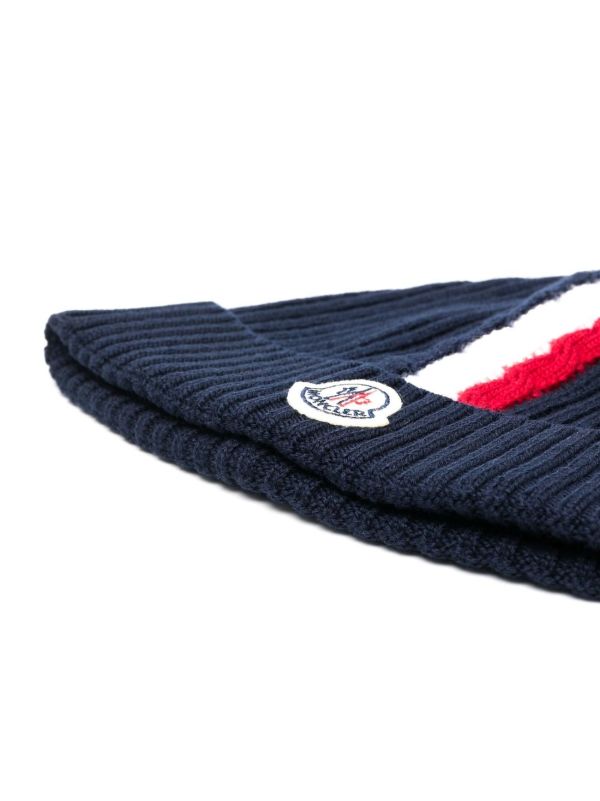 Moncler best sale striped beanie