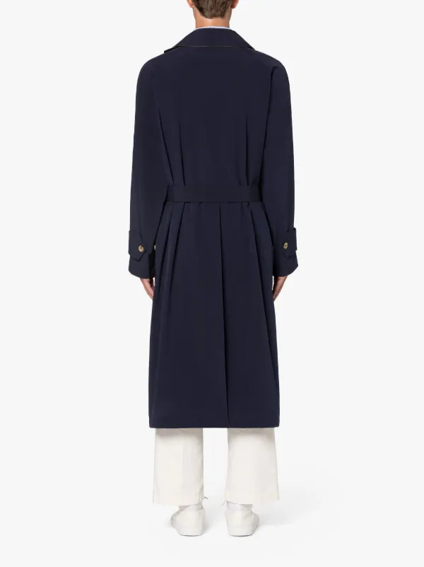 RIVOLI Navy ECO DRY Single-Breasted Trench Coat