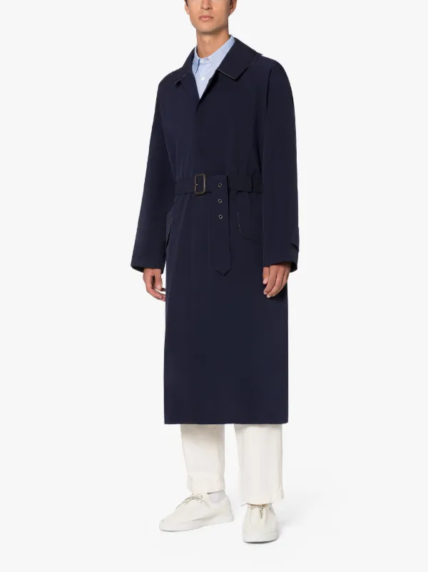 RIVOLI Navy ECO DRY Single-Breasted Trench Coat