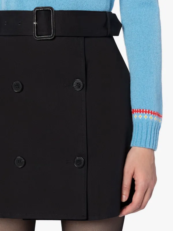 CORBY Black Cotton Skirt