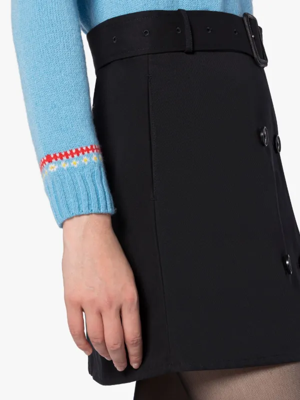 CORBY Black Cotton Skirt