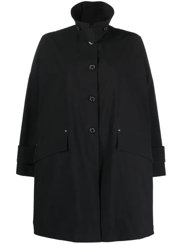 Black button new arrivals up coat