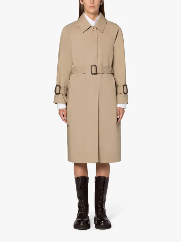 Maretta Fawn RAINTEC Cotton Contrast Overcoat