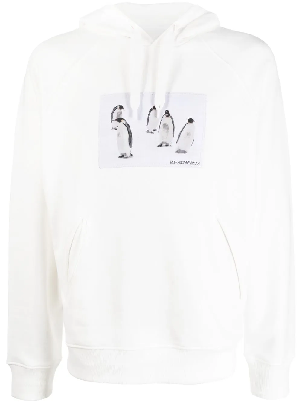 

Emporio Armani hoodie con estampado gráfico - Blanco