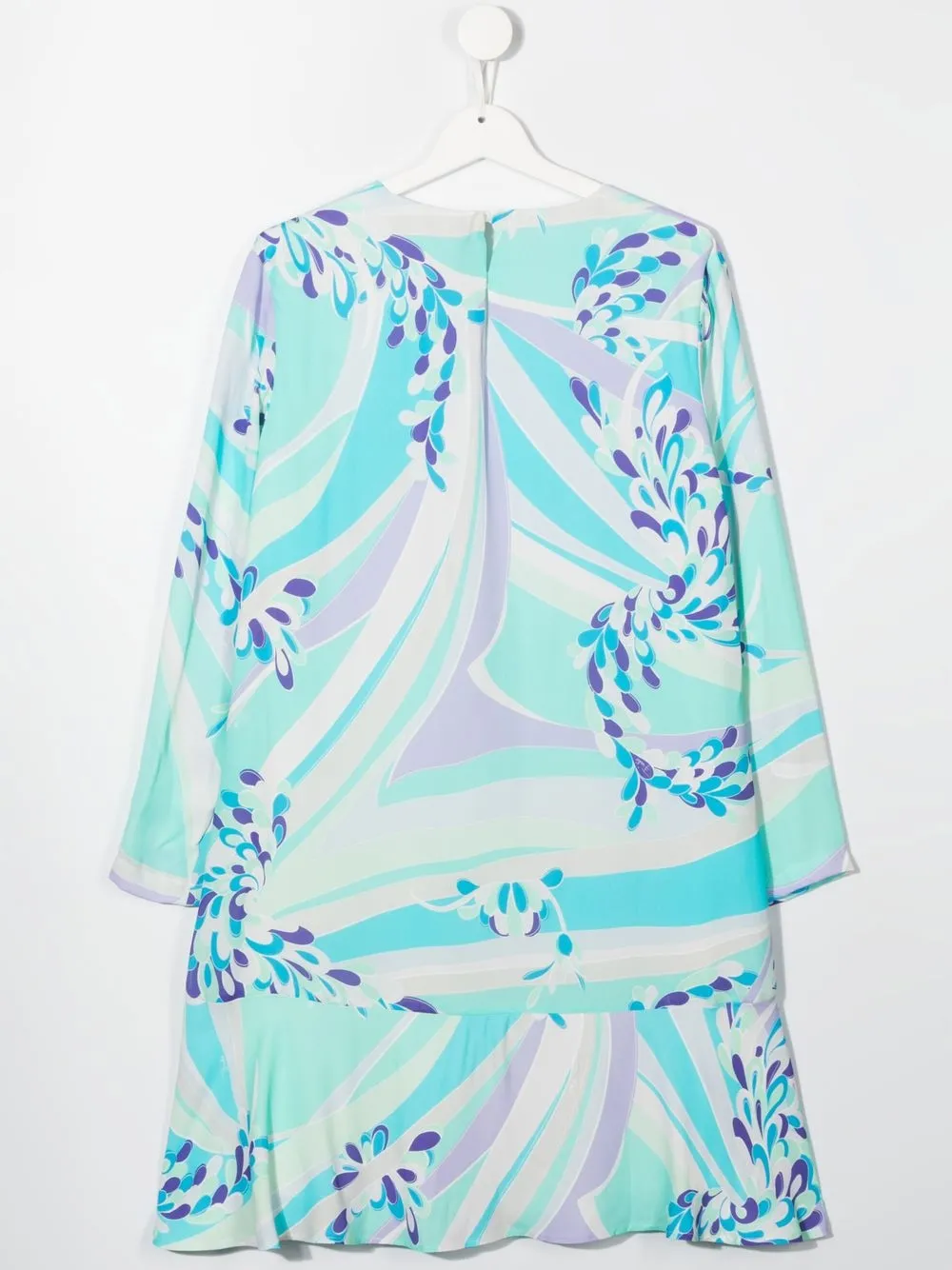 PUCCI Junior Jurk met abstracte print - Blauw