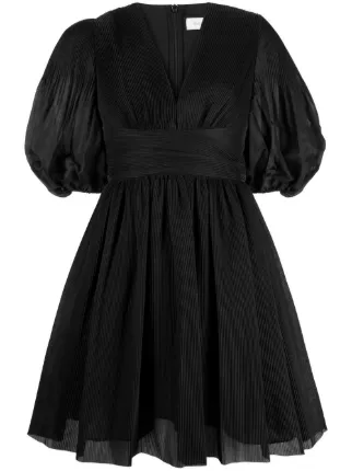 Zimmermann plisse sales wrap dress