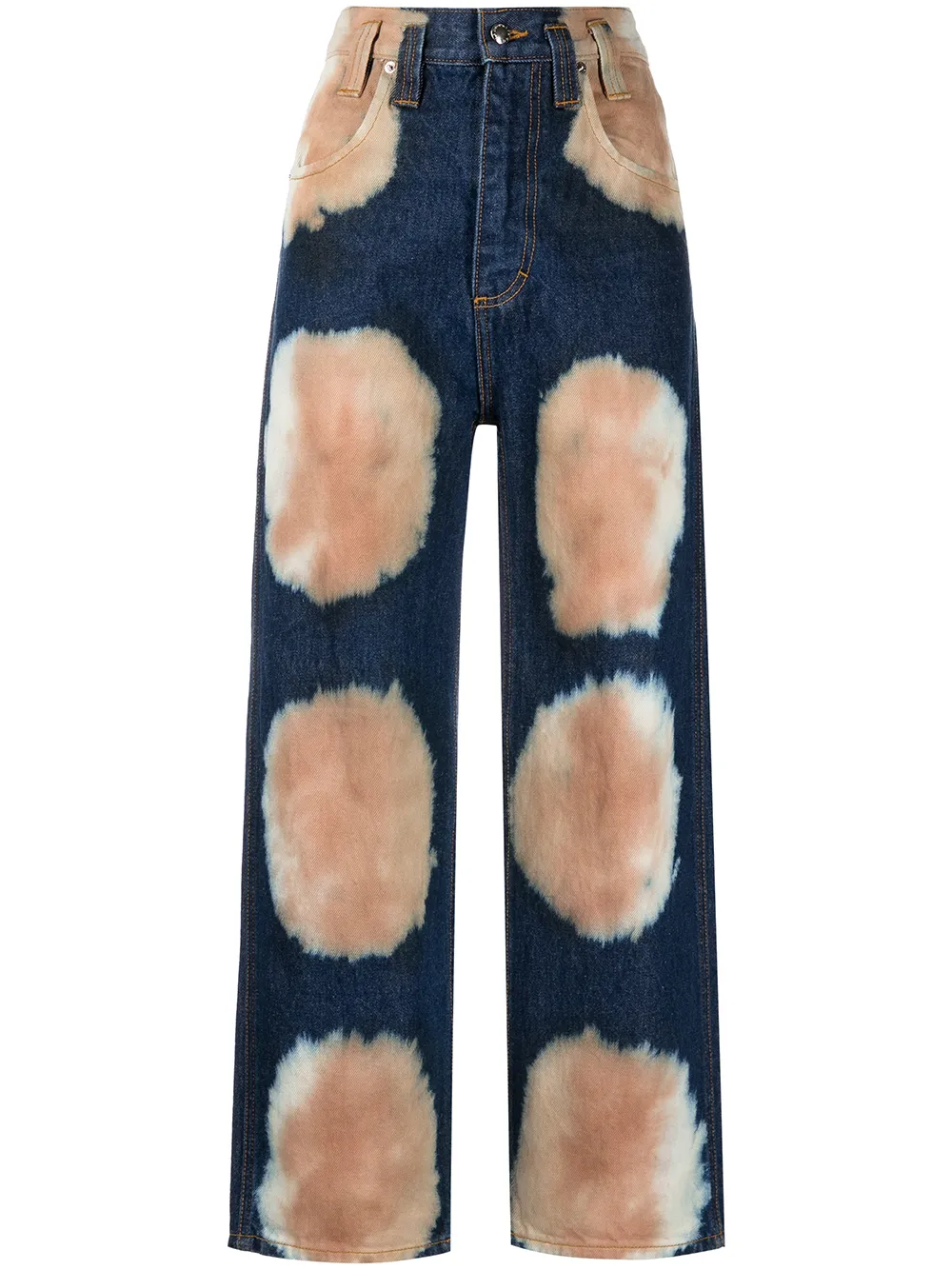 

Eckhaus Latta printed straight leg jeans - Blue