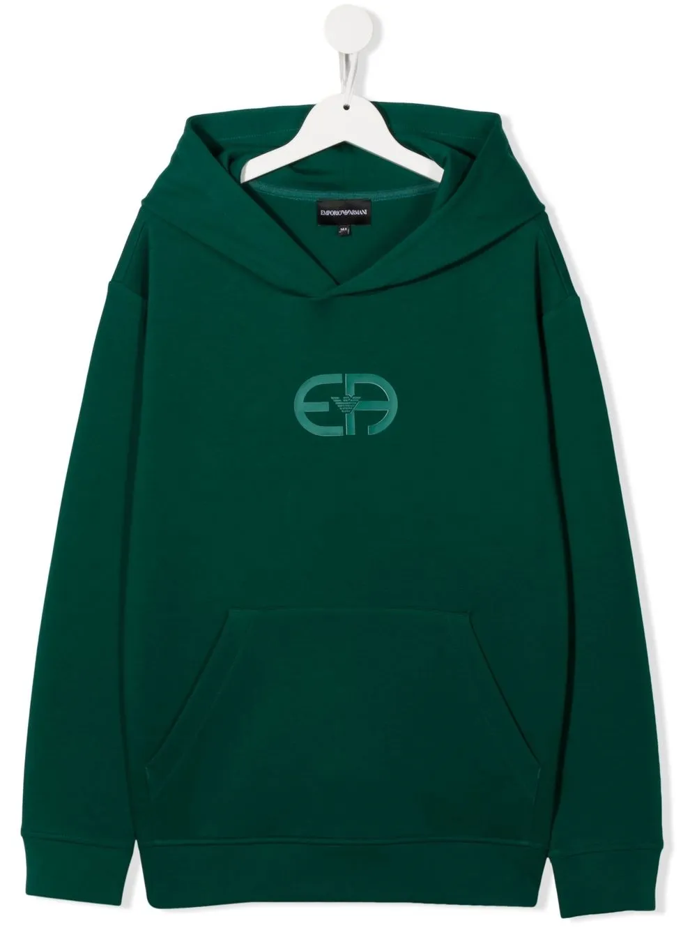 

Emporio Armani Kids hoodie EA Recreate con logo de goma - Verde