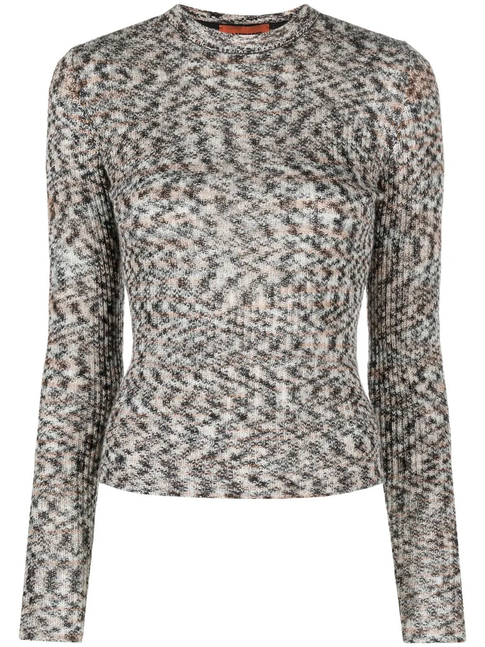 

Missoni top tejido con motivo abstracto - Gris