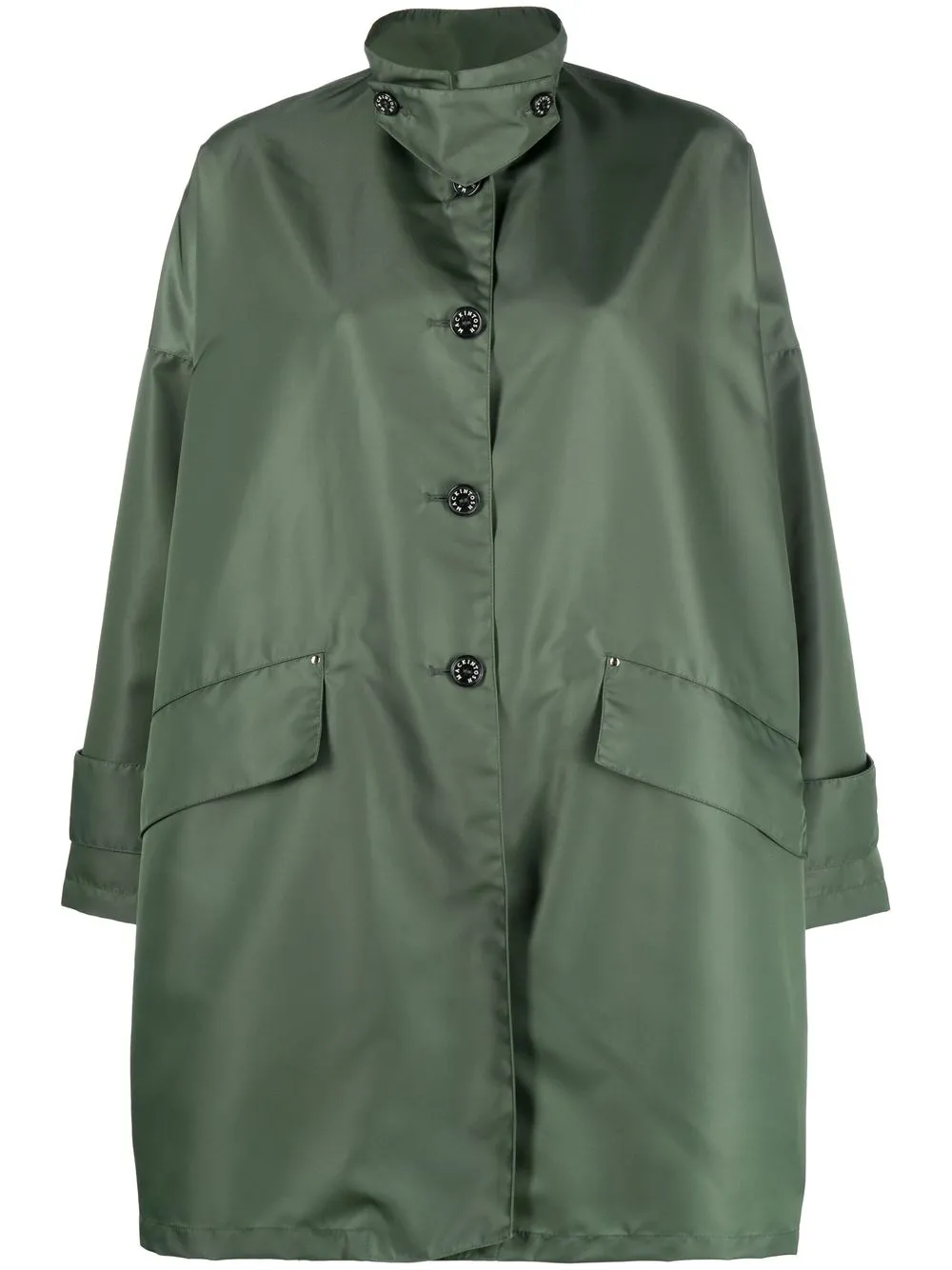 

Mackintosh HUMBIE single-breasted overcoat - Green