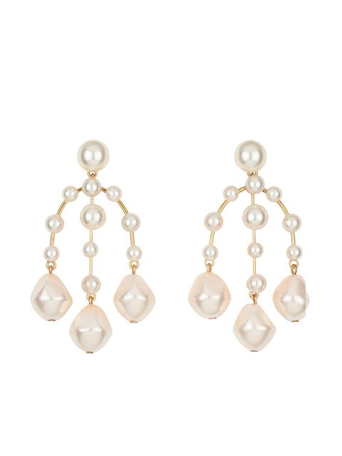 Jennifer Behr Dara pearl chandelier earrings