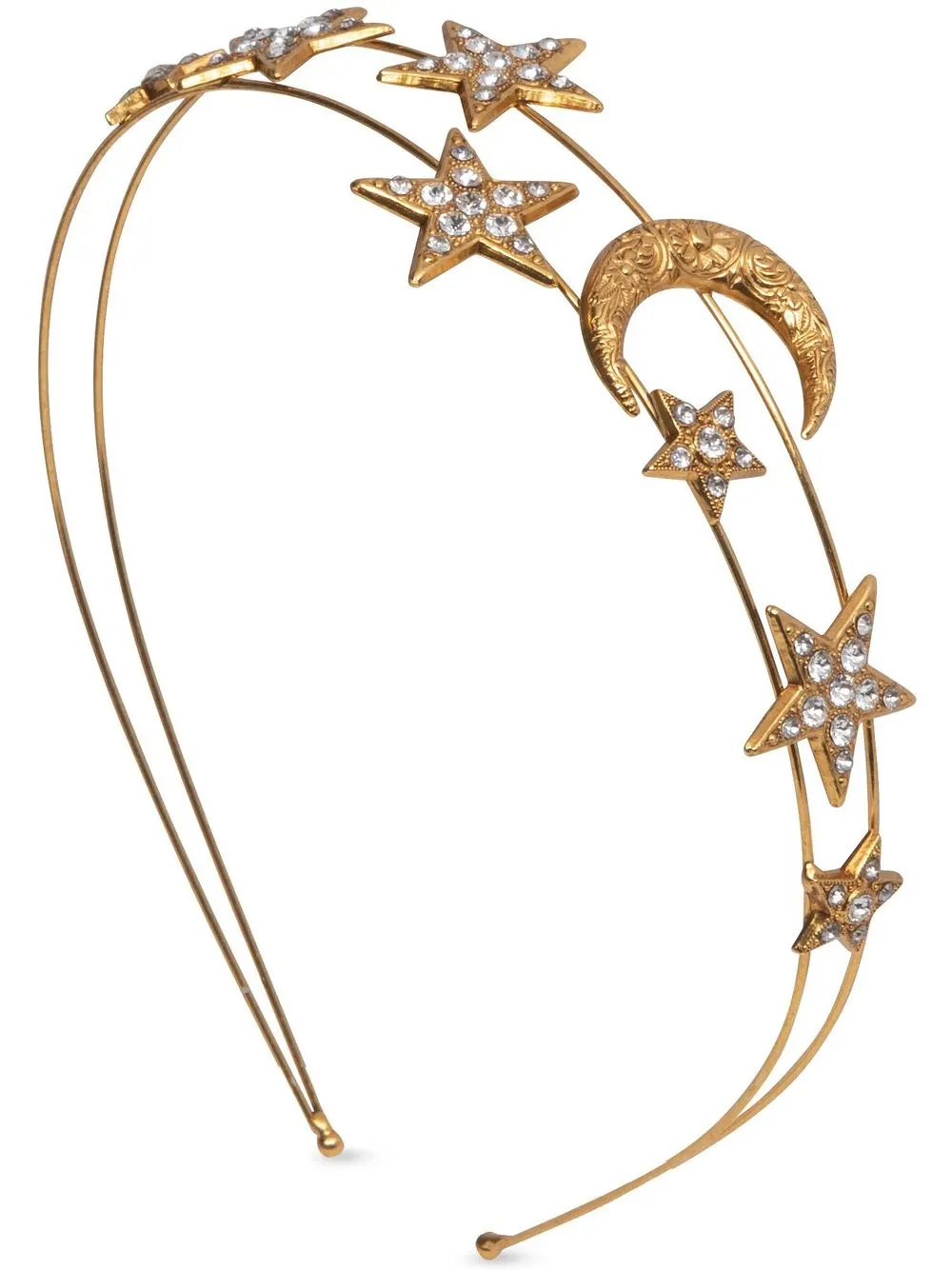 

Jennifer Behr Juno crystal-embellished headband - Gold