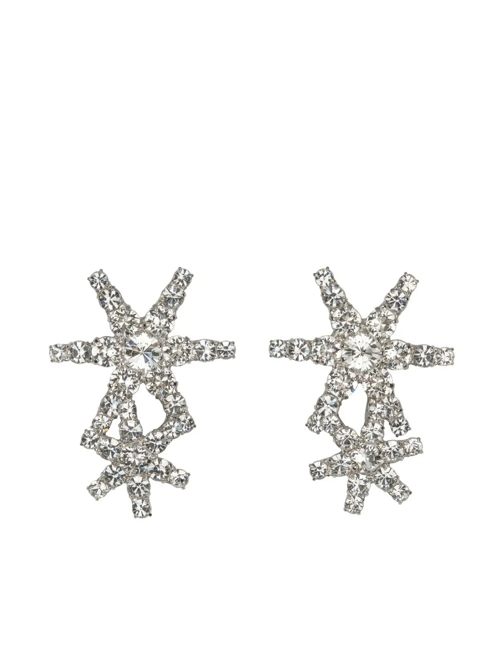 

Jennifer Behr Vega crystal-embellished earrings - White