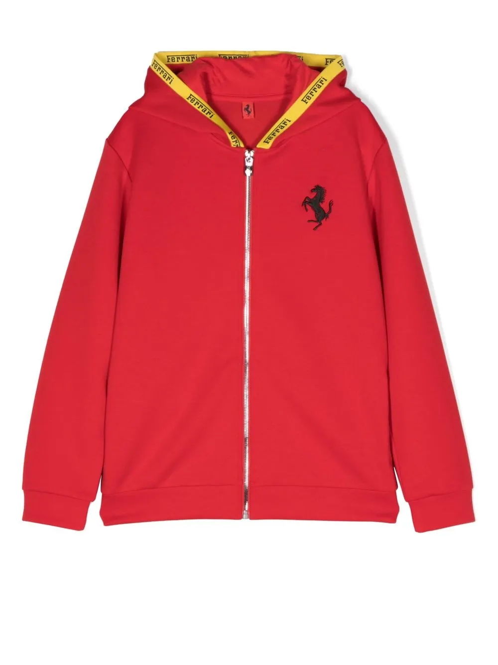 

Ferrari Kids hoodie con cierre - Rojo