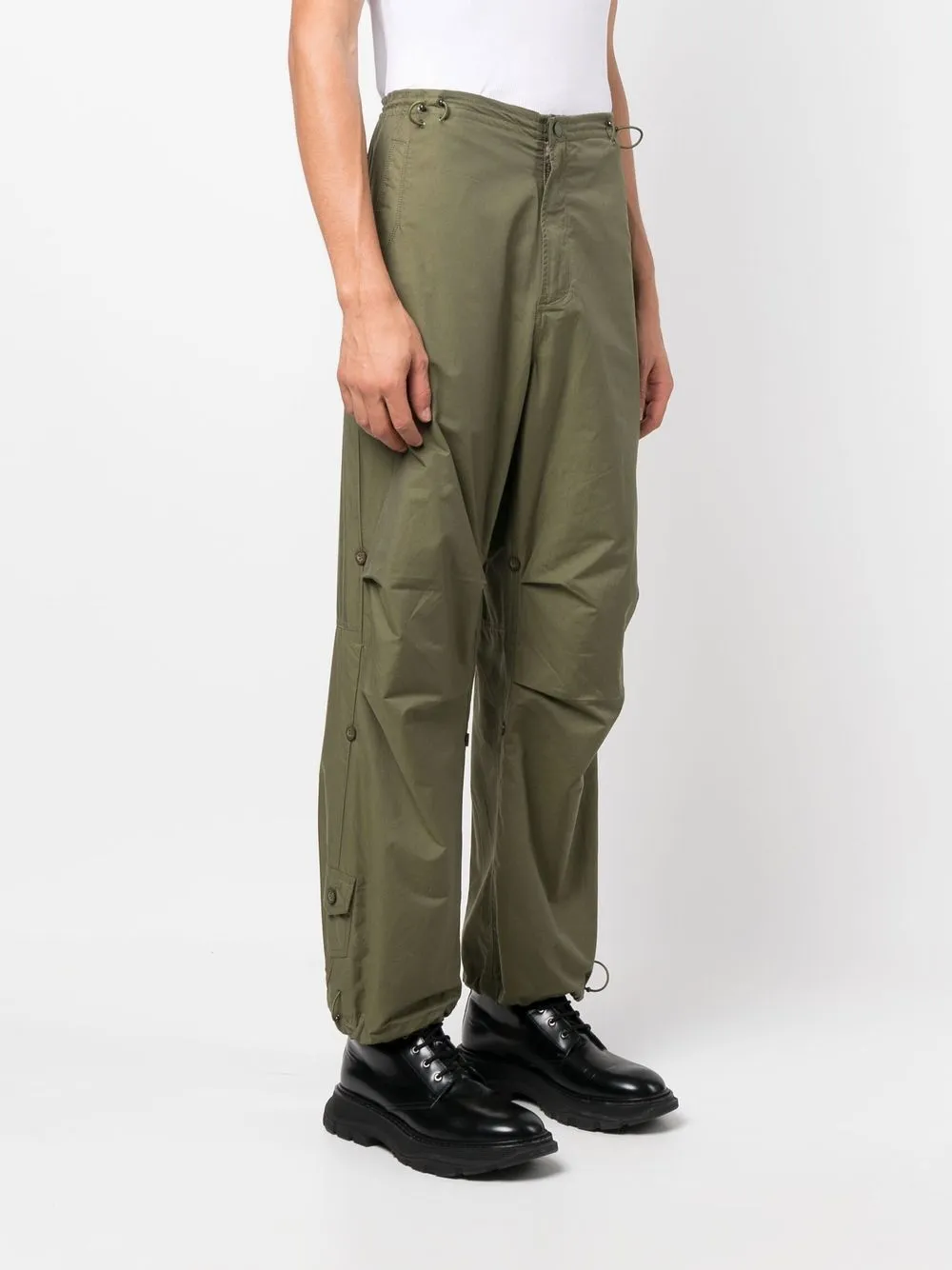  Maharishi Halbhohe Hose Im Military Look   Grün 