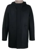 Harris Wharf London hooded felt coat - Blue