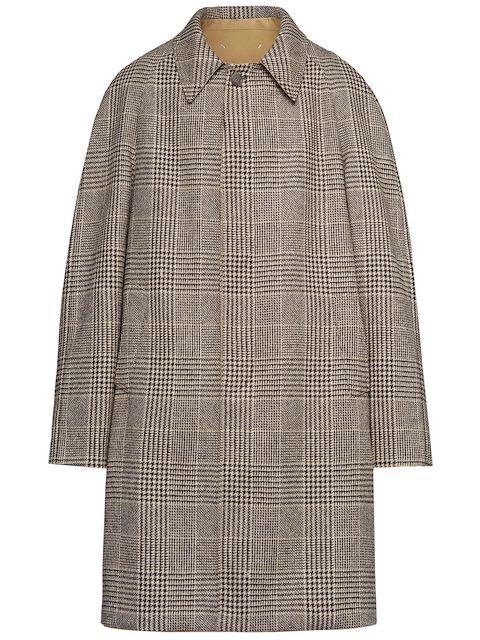 Maison Margiela check-pattern trench coat