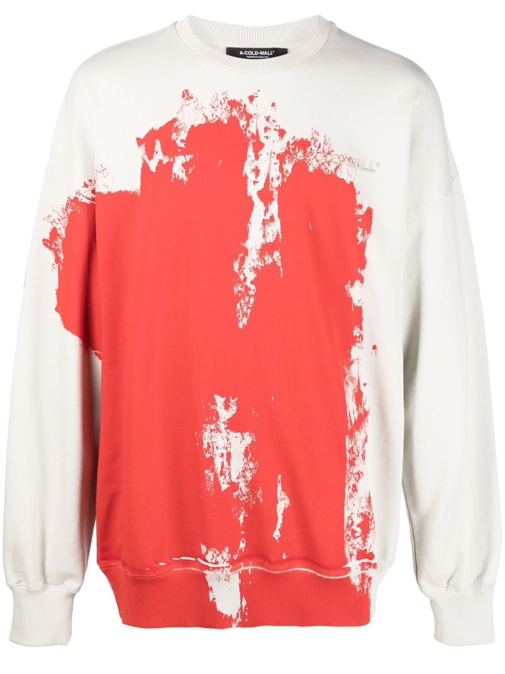 

A-COLD-WALL* sudadera con estampado de espray - Rojo