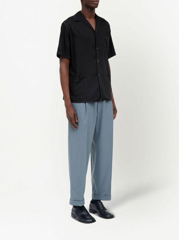 Maison Margiela short-sleeve Tweed Shirt - Farfetch