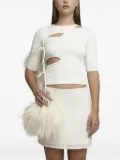 Gloria Coelho sequin cut-out top - White