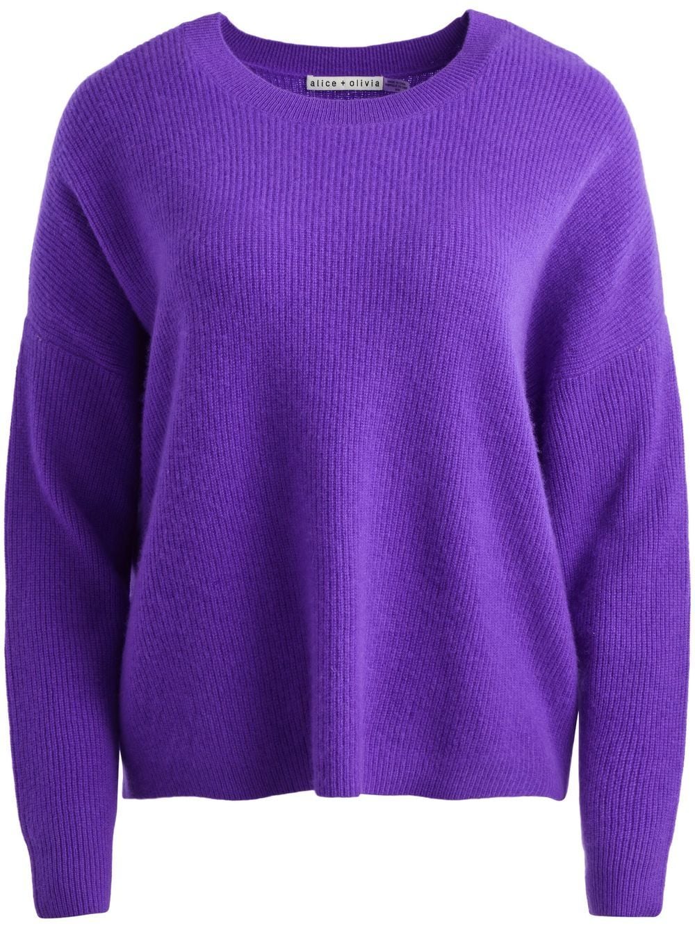 alice + olivia Caprice drop-shoulder pullover - Purple