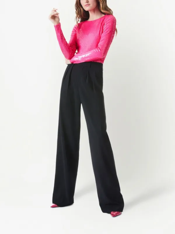 Alice + Olivia Delaina sequin-embellished Top - Farfetch