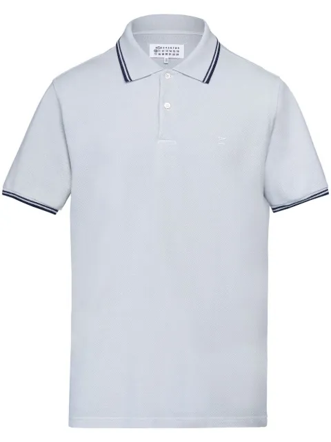 Maison Margiela logo-embroidered piqué polo shirt
