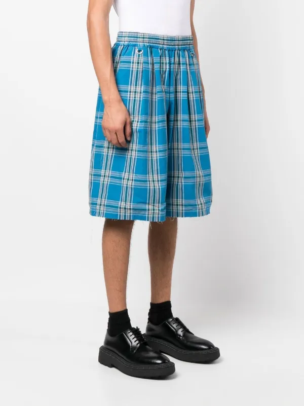 Facetasm Tartan knee length Shorts Farfetch
