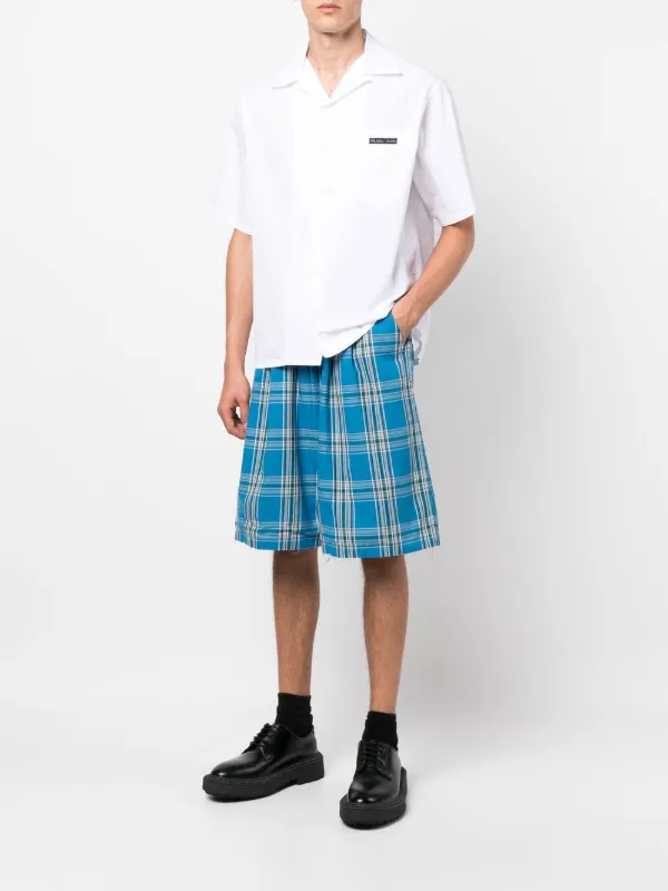 Facetasm チェック ショートパンツ | ブルー | FARFETCH JP