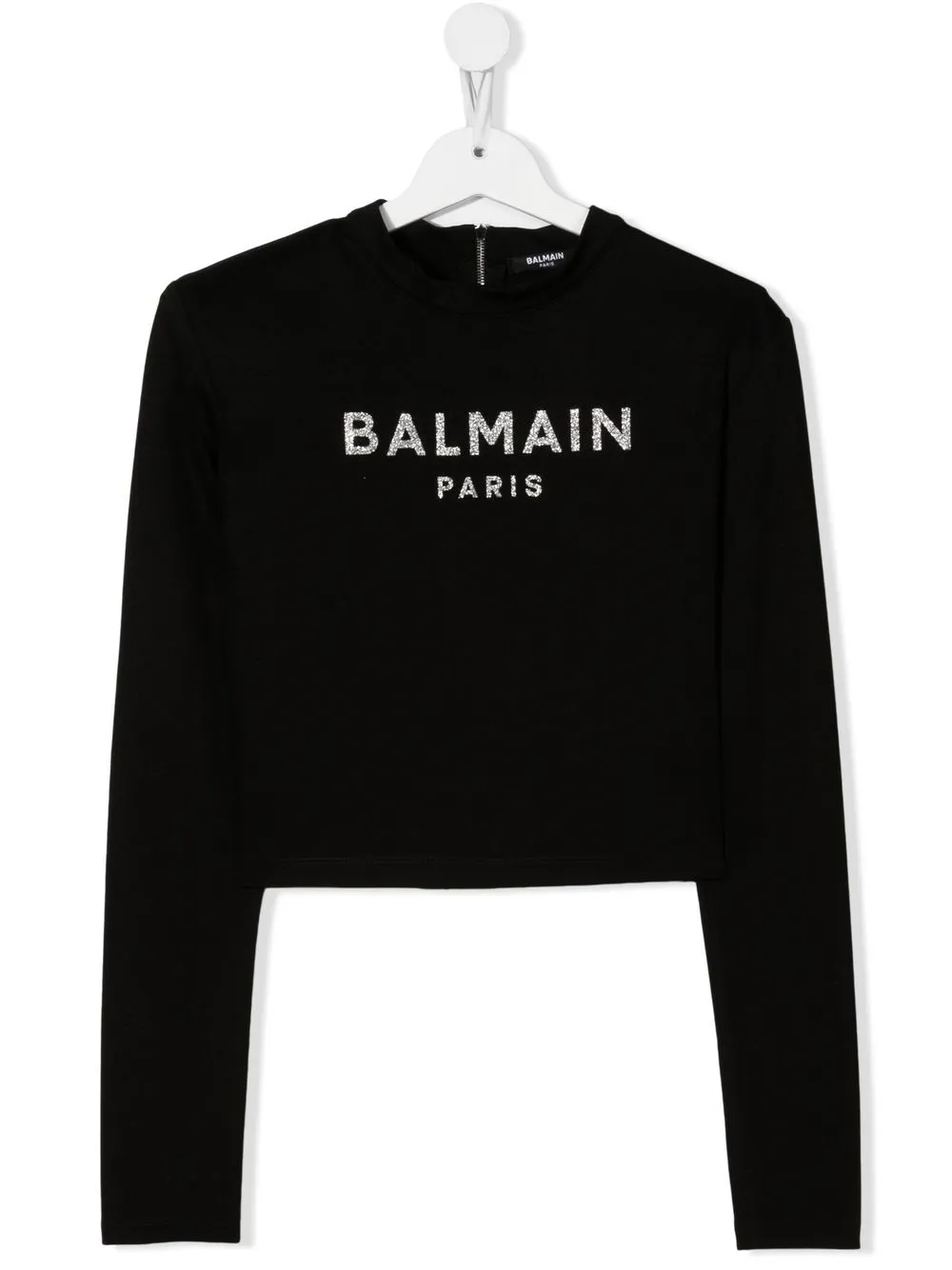 

Balmain Kids TEEN glitter logo top - Black