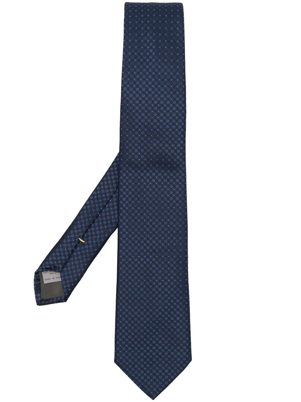 

Canali corbata de seda con motivo en jacquard - Azul