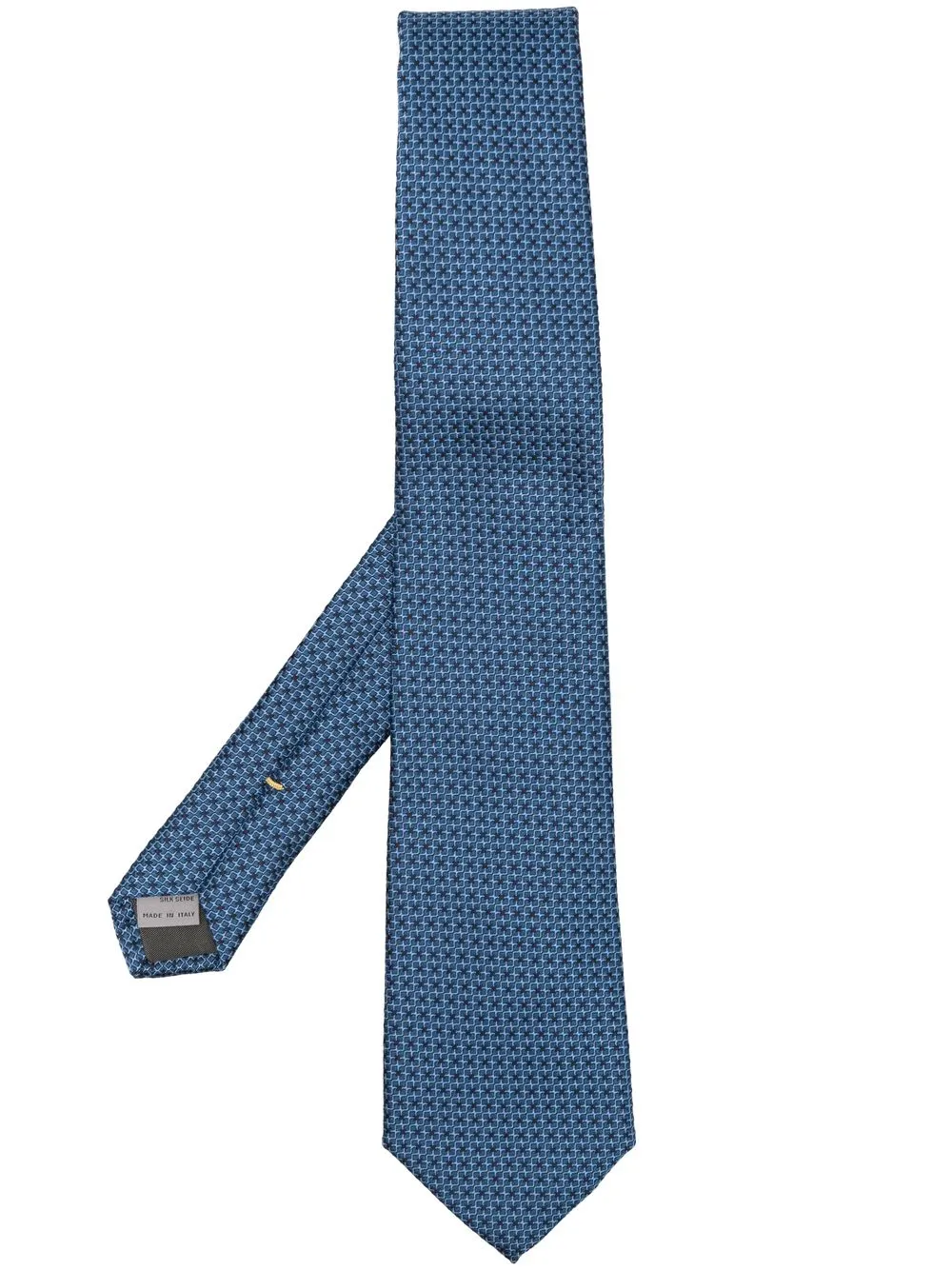 

Canali jacquard silk tie - Blue