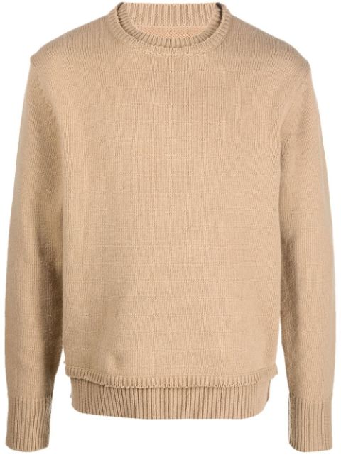 Maison Margiela elbow-patch knitted jumper