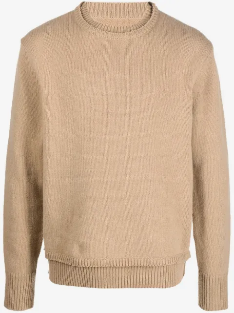 Maison Margiela elbow-patch knitted jumper