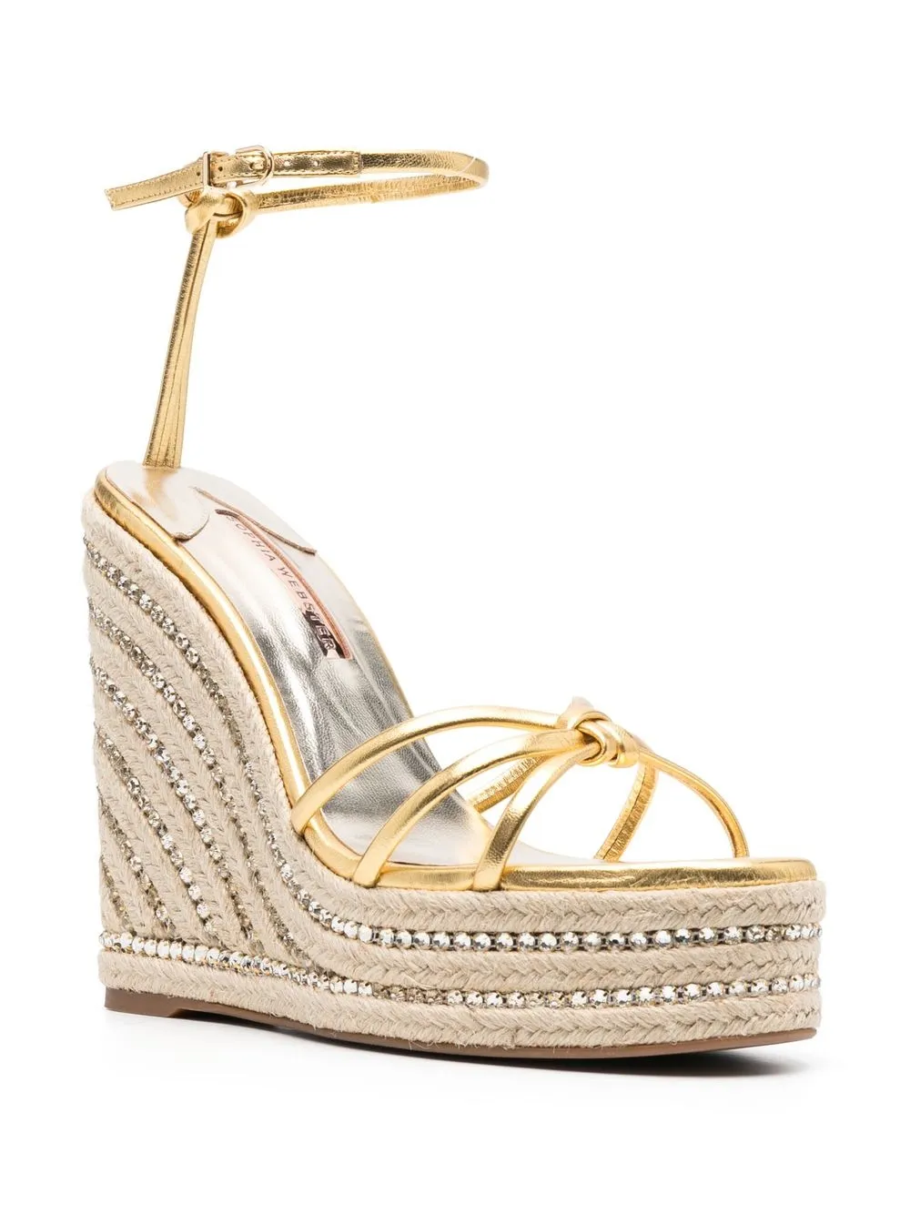 Sophia Webster Alina sandalen met sleehak - Goud