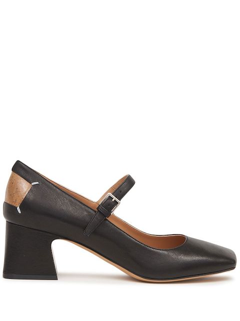 Maison Margiela four-stitch Mary-Jane shoes