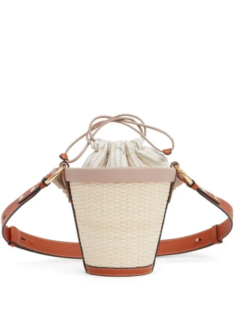 Maison Margiela bolsa bucket con diseño entretejido mini