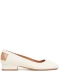 Maison Margiela Décortiqué four-stitch ballerina shoes - White