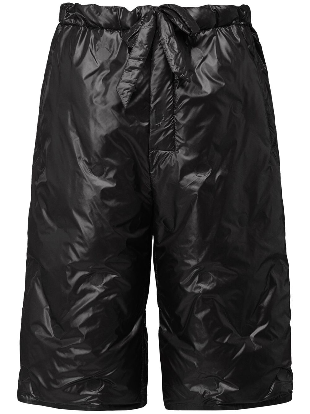 padded knee-length shorts