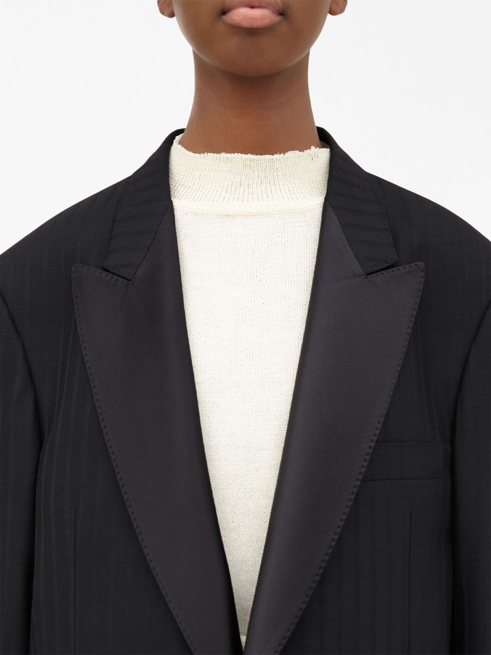 MAISON MARGIELA SINGLE-BREASTED WOOL BLAZER 