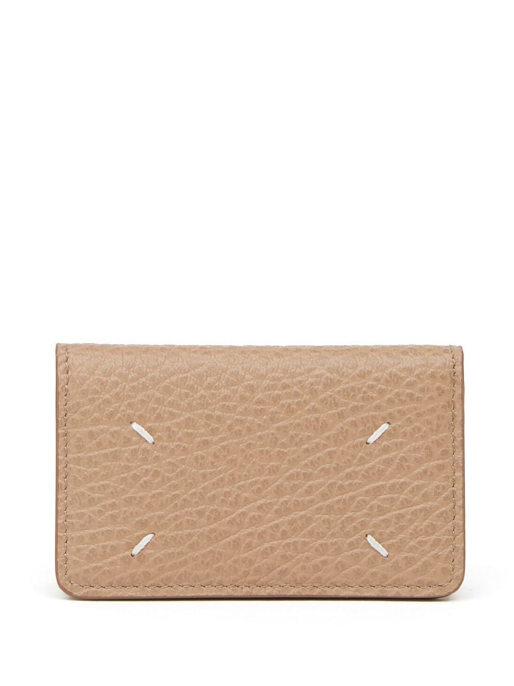 Maison Margiela Grained Leather Wallet In Brown