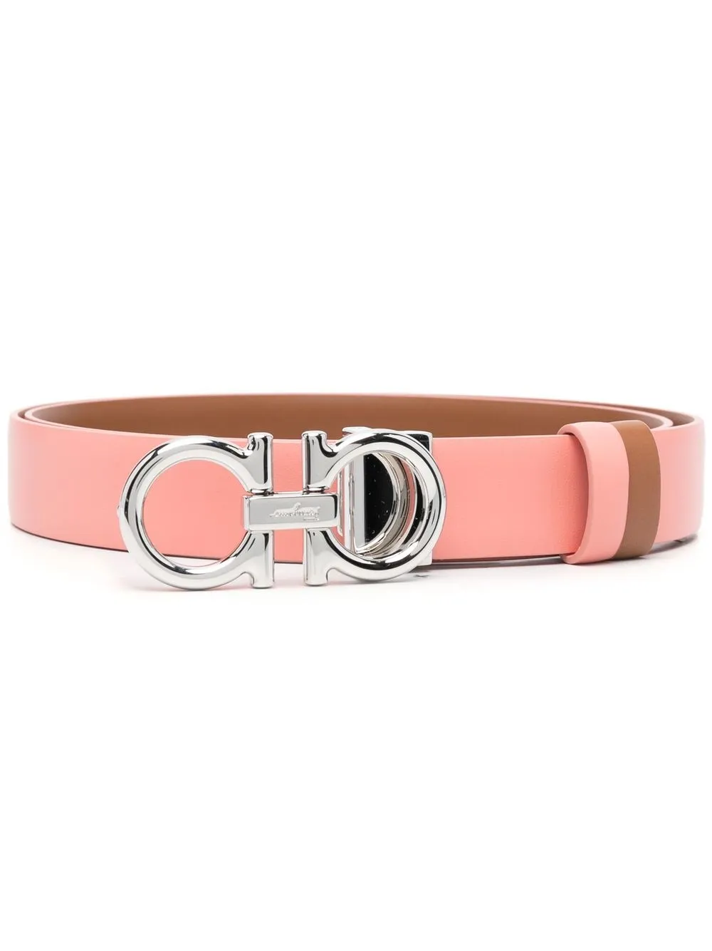 

Ferragamo Donna engraved-logo belt - Brown