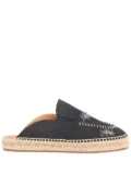 Maison Margiela embroidered espadrille mules - Black