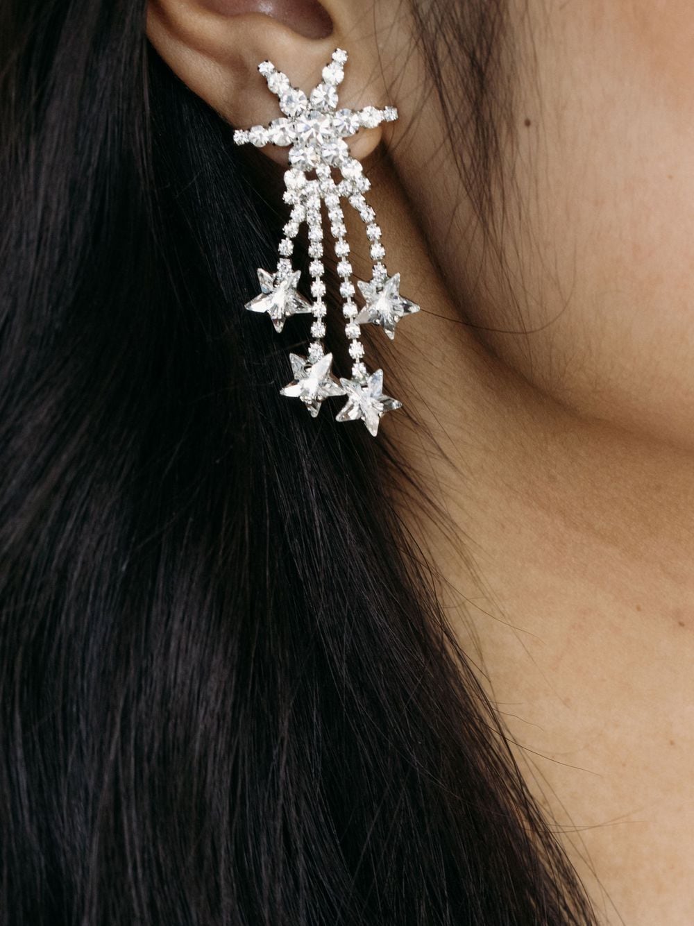 Shop Jennifer Behr Rhiannon Crystal-embellished Earrings In White