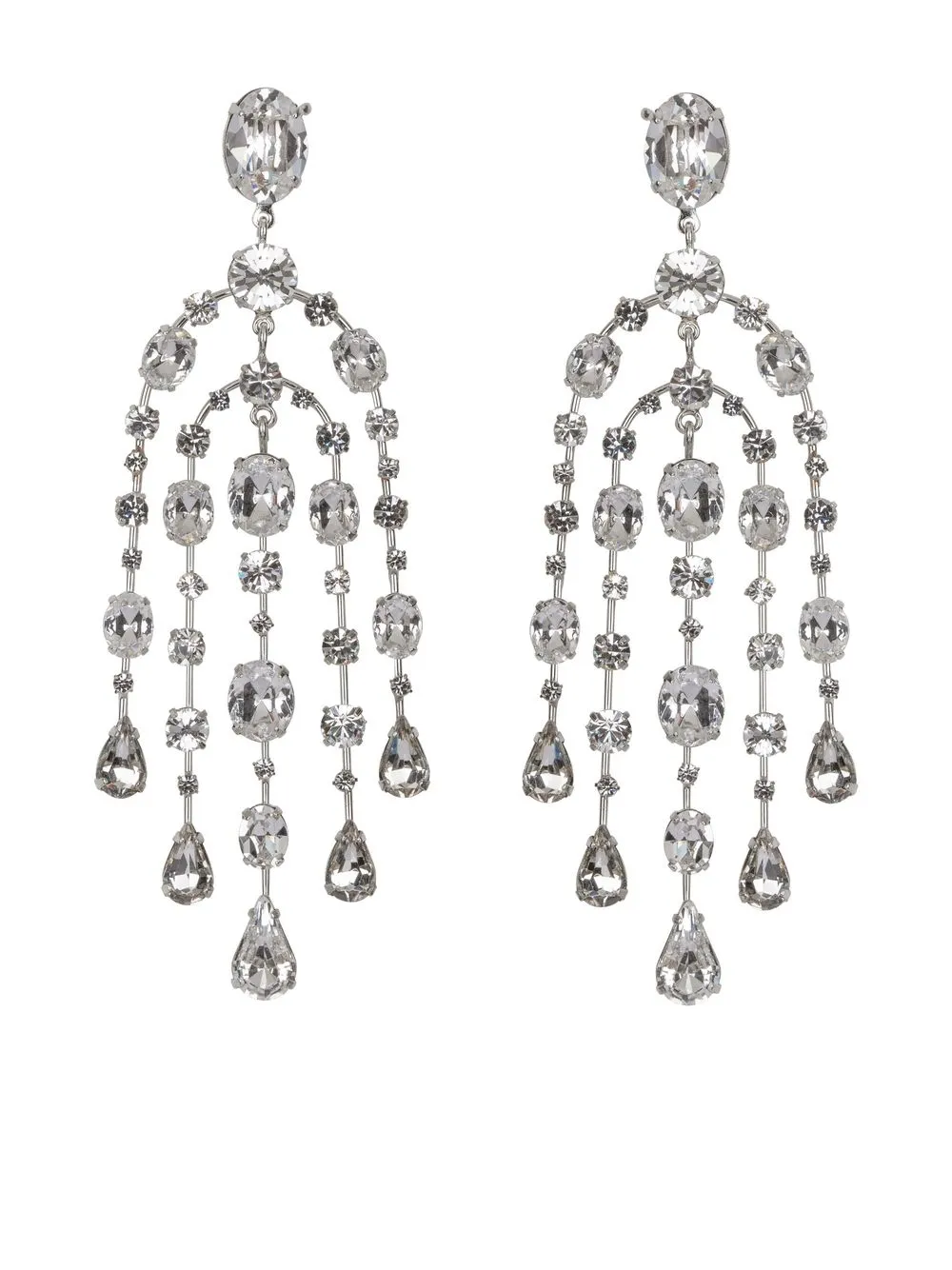 

Jennifer Behr Ophelia crystal drop earrings - White