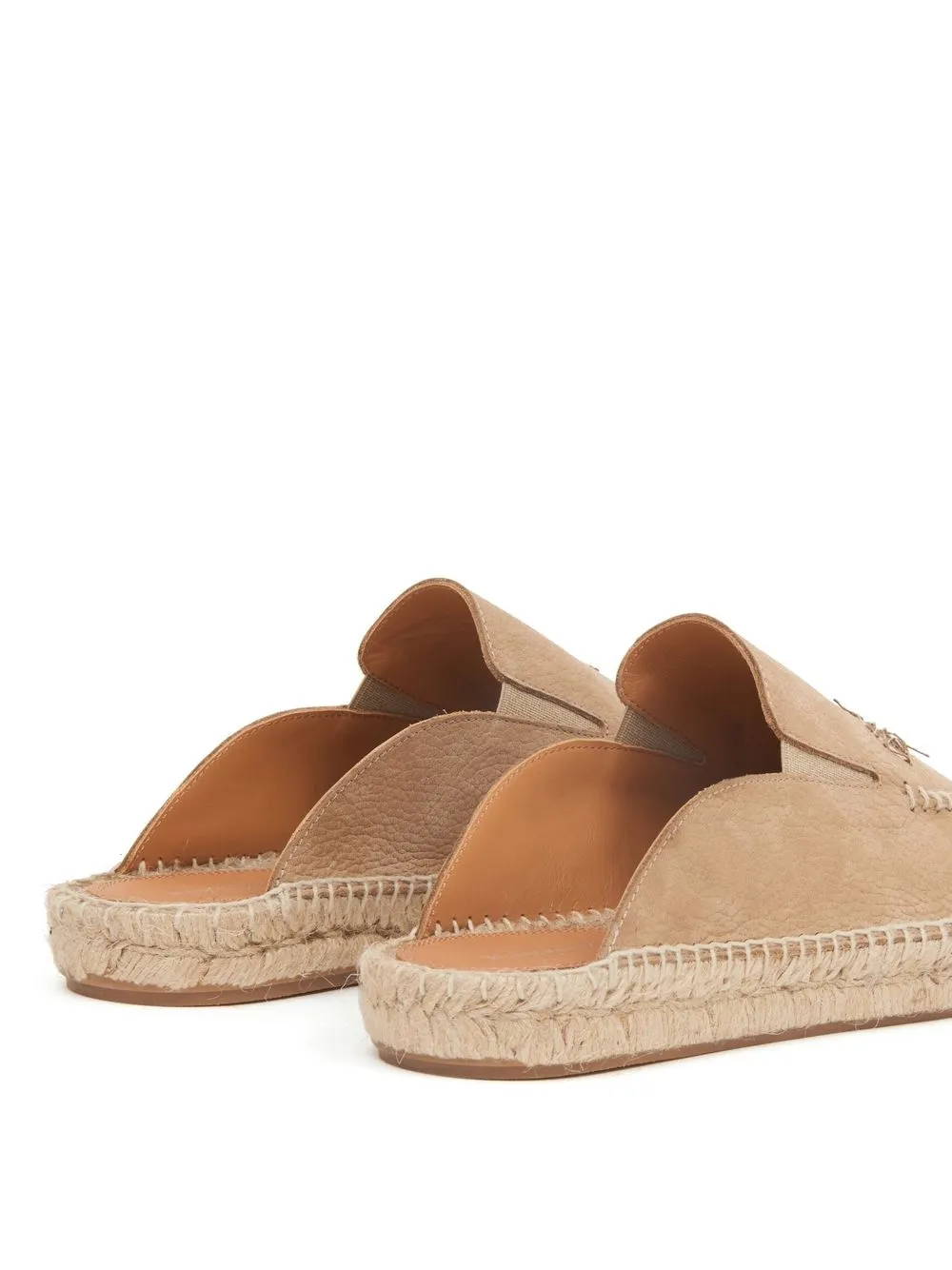 Maison Margiela Woman Espadrilles Khaki Size 11 Leather In Neutrals
