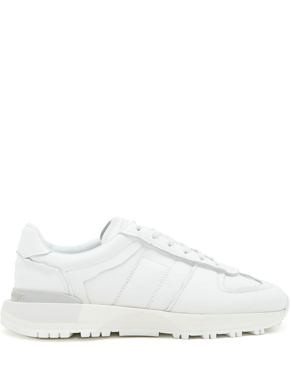 Maison Margiela Low-top Leather Trainers In White
