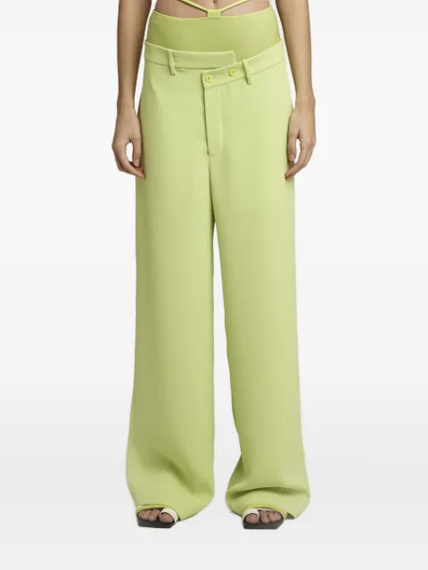 Gloria Coelho asymmetric wide-leg trousers