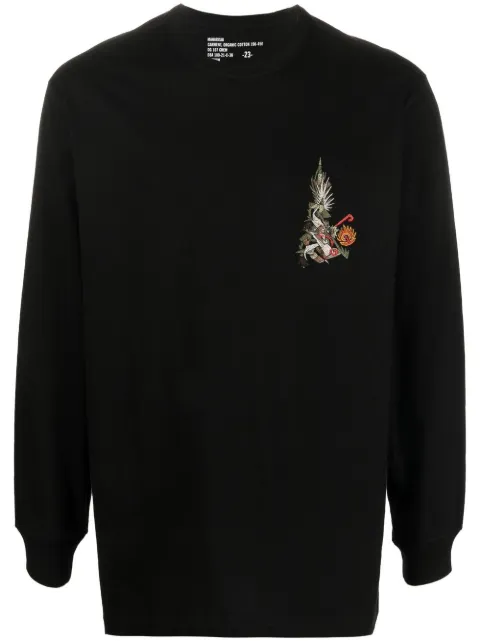Maharishi graphic-print long-sleeved T-shirt